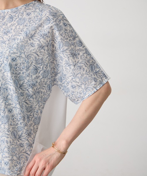 tシャツ 「Liberty」リバティプリントプルオーバー レディースの画像