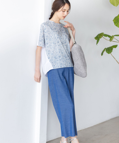 tシャツ 「Liberty」リバティプリントプルオーバー レディースの画像