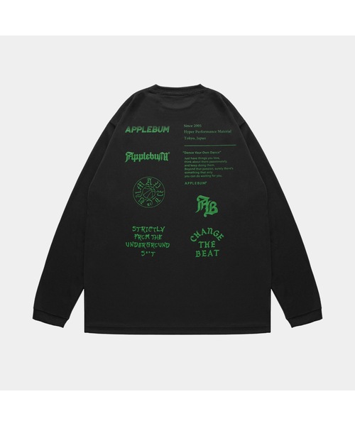 APPLEBUM ブラック mesh長袖 Tシャツ APPLEBUM（アップルバム） 長袖Tシャツ - ブラック メンズ : ZOZOTOWN