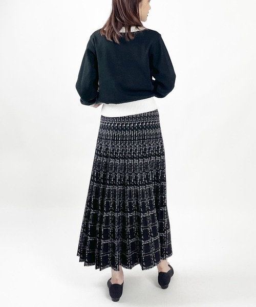 「PICCIN PERLA」 ニットカーディガン M ピンク レディース_画像4