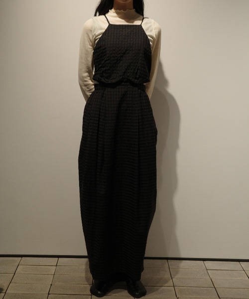 ワンピース CLANE SIDE HOLE COCOON CAMI ONEPIECEの画像