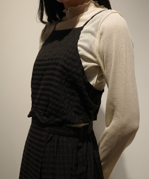 ワンピース CLANE SIDE HOLE COCOON CAMI ONEPIECEの画像