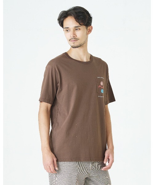 「BANKS」 半袖Tシャツ MEDIUM ブラウン メンズ_画像2