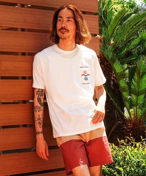「BANKS」 半袖Tシャツ MEDIUM ブラウン メンズ_画像9