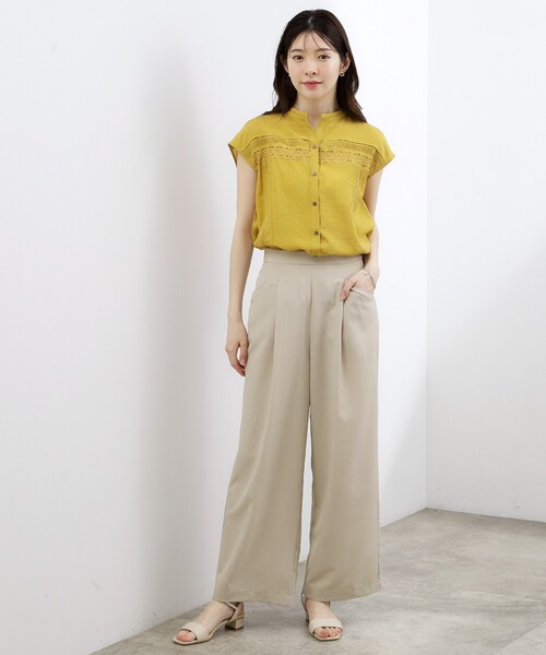 grove（グローブ） ワイドパンツ パンツ 「ウエストゴムで楽ちん