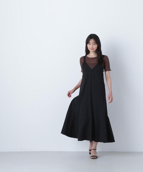 「NATURAL BEAUTY BASIC」 サロペットスカート SMALL ブラウン レディース_画像4