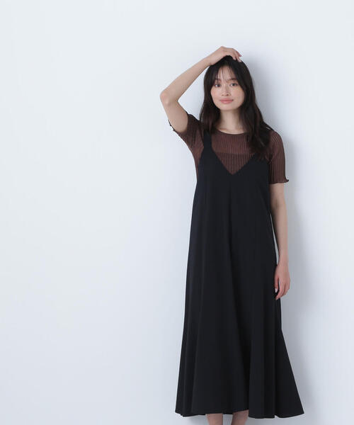 「NATURAL BEAUTY BASIC」 サロペットスカート SMALL ブラウン レディース_画像5