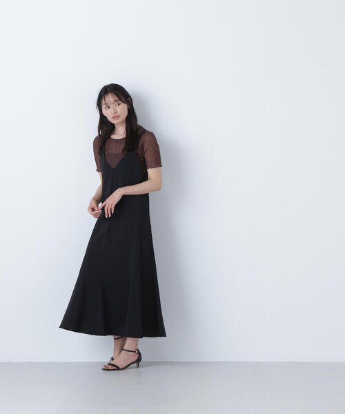 「NATURAL BEAUTY BASIC」 サロペットスカート SMALL ブラウン レディース_画像6