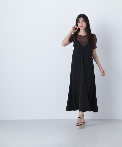 「NATURAL BEAUTY BASIC」 サロペットスカート SMALL ブラウン レディース_画像7