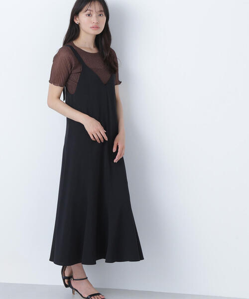 「NATURAL BEAUTY BASIC」 サロペットスカート SMALL ブラウン レディース_画像8