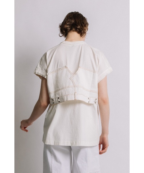 「AULA AILA」 半袖Tシャツ 0 ホワイト レディース_画像8