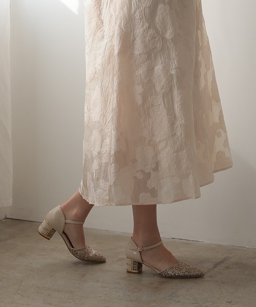 「PREFERIR」 「haremode」ヒールサンダル 24.0cm ブラック レディース_画像2
