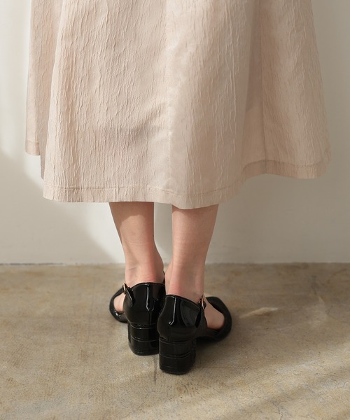 「PREFERIR」 「haremode」ヒールサンダル 24.0cm ブラック レディース_画像9