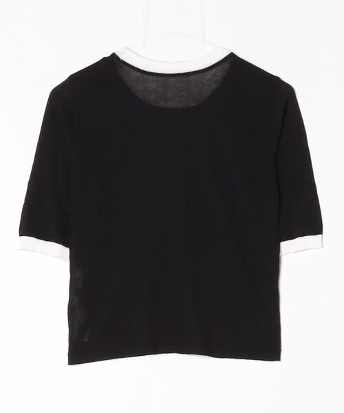 「MARY QUANT」 半袖ニット M ブラック レディース_画像2