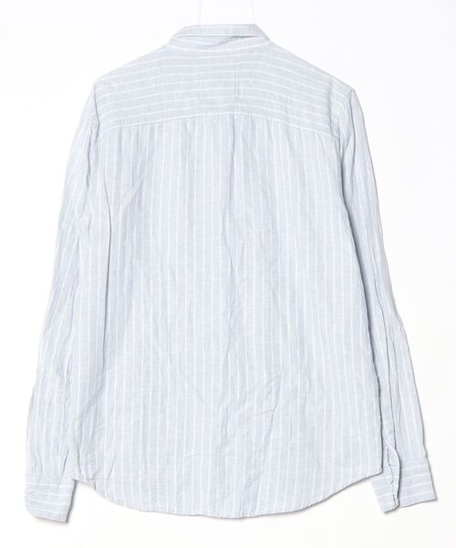 Hollister 「Hollister」 ストライプ柄長袖シャツ S ブルー レディース 