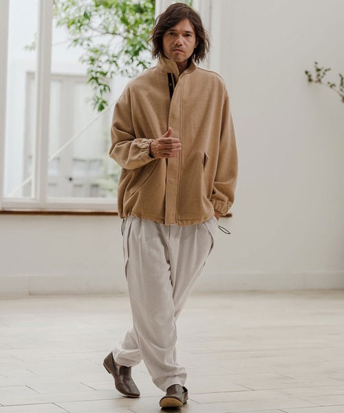 CAMBIO（カンビオ） パンツ mp15522- Melange Karze Tuck Tapered