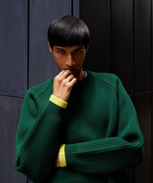 セーター ニット rehacer : Flix Ridge Crew Knit / フリックス リッジ クルー ニット メンズ レディース