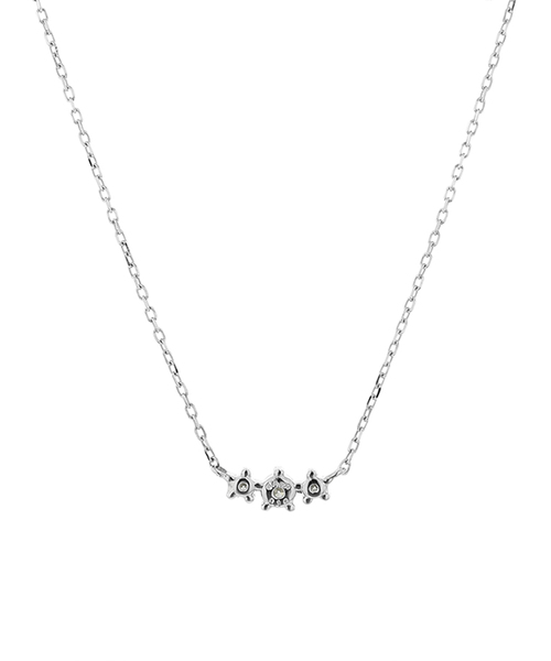 ネックレス プラチナ ダイヤモンド ネックレス（0.1ct） BLOOM/ブルーム レディースの画像