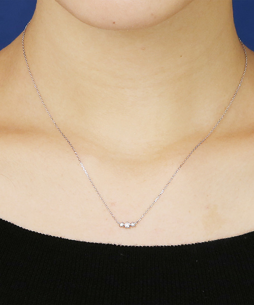 ネックレス プラチナ ダイヤモンド ネックレス（0.1ct） BLOOM/ブルーム レディースの画像