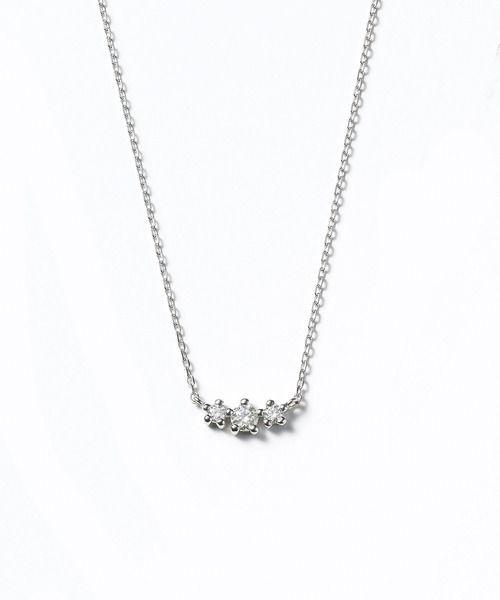 ネックレス プラチナ ダイヤモンド ネックレス（0.1ct） BLOOM/ブルーム レディースの画像
