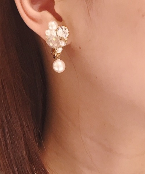 栗まんじゅう専用　BOUNKIT ピアス 両耳用 イヤリング 結婚式 Cupid Heart イヤリング 「Cupid Heart」結婚式アクセサリー
