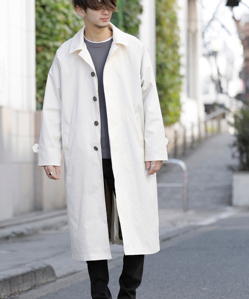 ステンカラーコート コットンツイル オーバーサイズ ロング丈 ステンカラーコート スプリングコート Zozotown Paypayモール店 通販 Paypayモール
