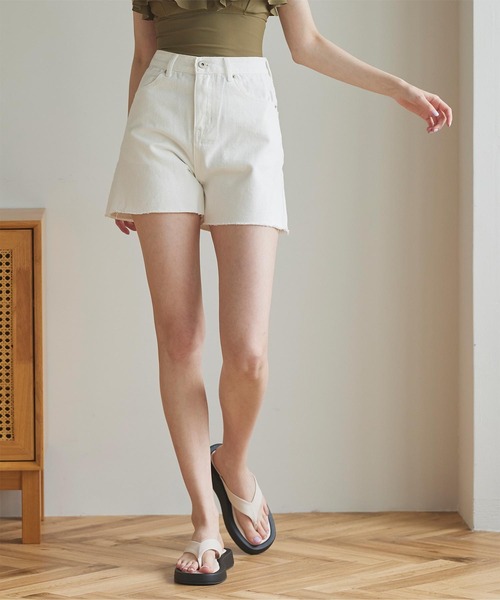 パンツ デニム ジーンズ ハイウエストデニムショートパンツ まとめ買いでお得
