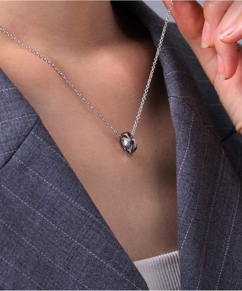 【即発】LION HEART ネックレス メンズ SV925 リング THE EDGE LION HEART ネックレス “THE EDGE”カッティングダブルリング