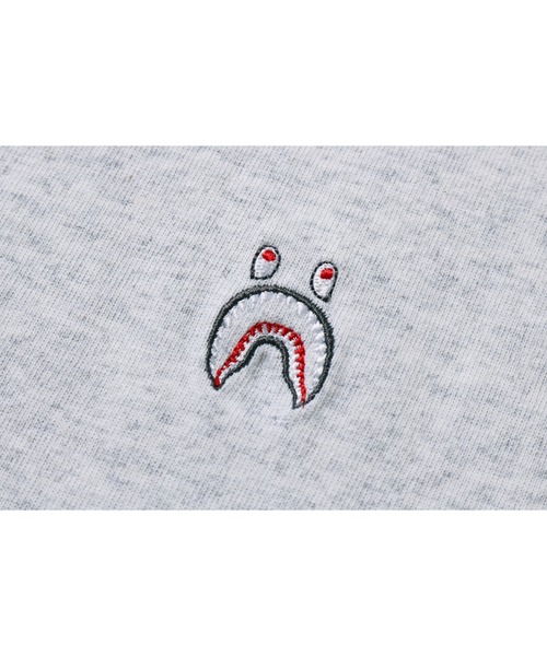 『希少』　アベイシングエイプ　ロンT アームロゴ　シャーク　グレー　【M】 A BATHING APE（アベイシングエイプ） tシャツ SHARK ONE POINT L/S