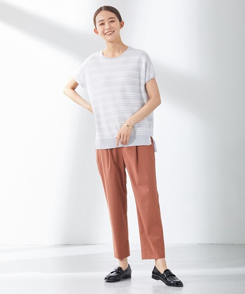 ニット レディース 「洗える・抗菌防臭」コットンアセテート