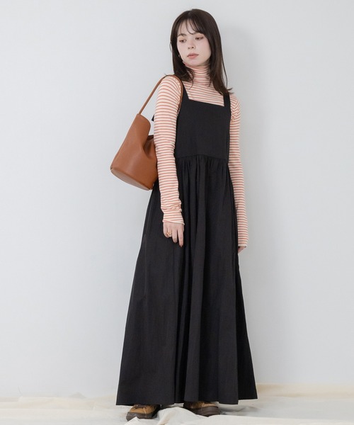 HEILIS ニット セーター ハイネックボーダーニットプルオーバー