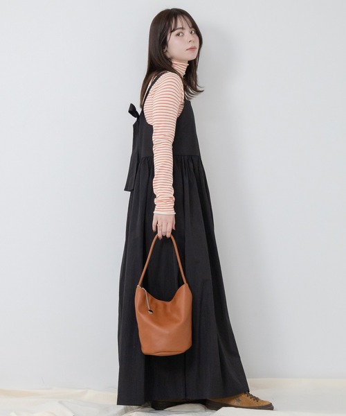 HEILIS（ヘイリス） ニット セーター ハイネックボーダーニットプル