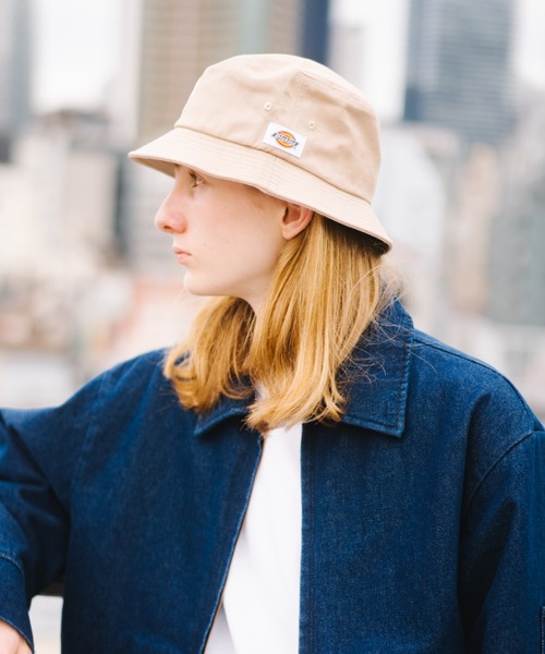 D*a様 バケットハット ロゴ刺繍付き Dickies 帽子 ハット 「Dickies」ロゴ刺繍入り/バケットハット