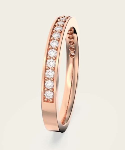 Swarovski Matrix リング クリスタル・ローズゴールドトーン Matrix ring, Baguette cut, Pink, Rose gold-tone plated