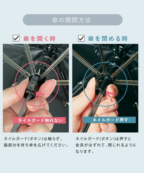 COKAGE+ 木の手元　２WAY Waterfront 折りたたみ傘 「最高水準の日傘」COKAGE+ 木の手元