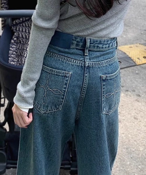 Jessie USA デニムパンツ 新品未使用品 3カラー 90S風ヴィンテージ加工 バギーデニムパンツ NZK6207