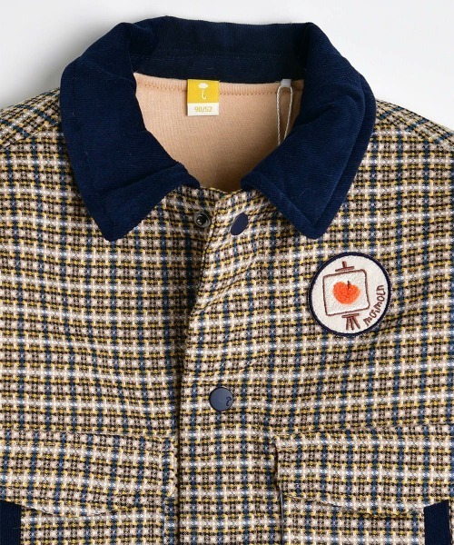 ブルゾン アウター ビッグポケットチェックジャケット キッズ 子供服 