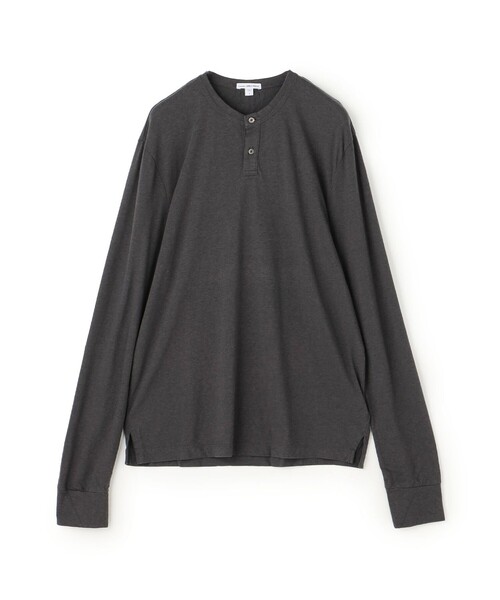 JAMES PERSE tシャツ ソフトスラブジャージー ヘンリネックプル