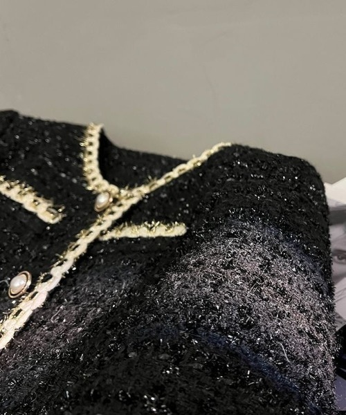 ジャケット ノーカラージャケット 「韓国オンニコーデに」ノーカラー