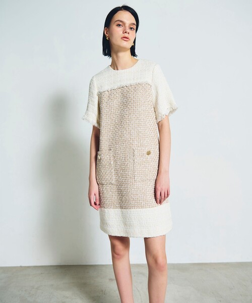 GRACE CONTINENTAL（グレースコンチネンタル） ワンピース ツイード