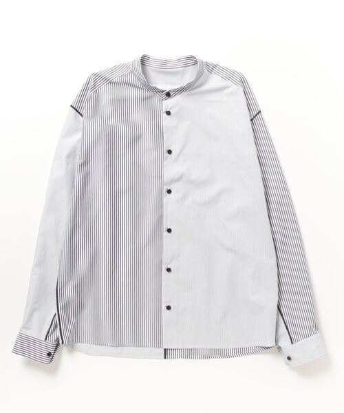 VOAAOV シャツ 「VOAAOV」Soft Seamer Mulch Stand Collar Shirt