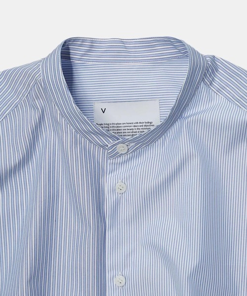 VOAAOV シャツ 「VOAAOV」Soft Seamer Mulch Stand Collar Shirt