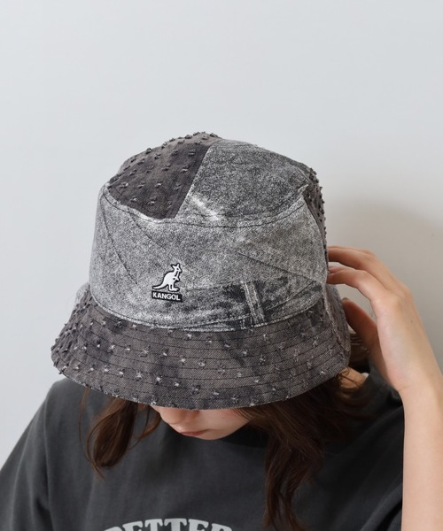 KANGOL 帽子 ハット DENIM MASHUP BUCKET レディース メンズ