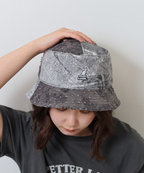 KANGOL 帽子 ハット DENIM MASHUP BUCKET レディース メンズ
