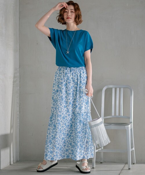 23区　【SLOW/一部店舗限定】ボタニカルプリント スカート 38 新品　今期 23区(ニジュウサンク)の【SLOW/一部店舗限定】ボタニカル