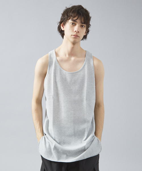 JEMORGAN（ジェーイーモーガン） タンクトップ 」ワッフルロング