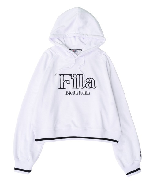 FILA パーカー フィラ ブランド ロゴ ショート ラグラン