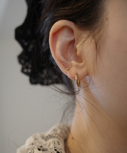 TEN. ピアス 18KGP ボイドピアス レディース メンズ : ZOZOTOWN Yahoo