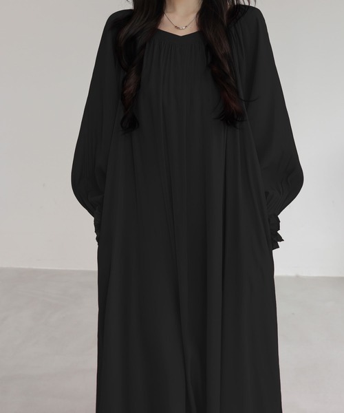 【美品】オフショルダー ブラック ワンピース M ロングワンピース 黒 ワンピース オフショルダー長袖ロングワンピース : ZOZOTOWN Yahoo!店