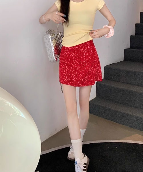 Mayree スカート 「Mayree」ドット柄 台形 ミニ スカート : ZOZOTOWN